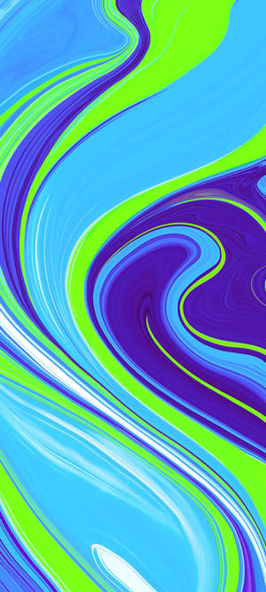 Redmi 9 Blue Green Purple Liquid Wallpaper