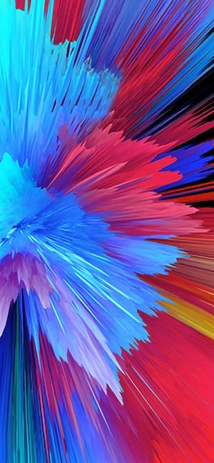 Redmi 9 Colorful Explosion Lines Wallpaper