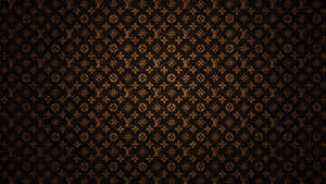 Refined And Elegant Black And Gold Desktop Setup Wallpaper
