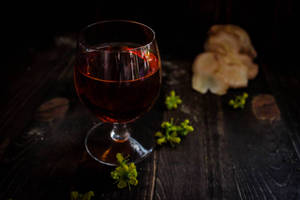 Refreshing Dark Red Cordial Drink Wallpaper