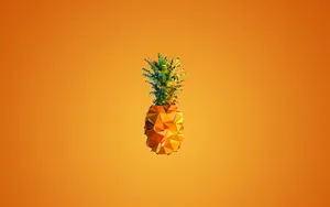 Refreshing Desktop With A Pineapple Wallpaper