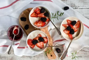 Refreshing Morning Yogurt Wallpaper
