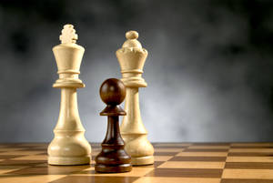 Regal Chess Pieces Wallpaper