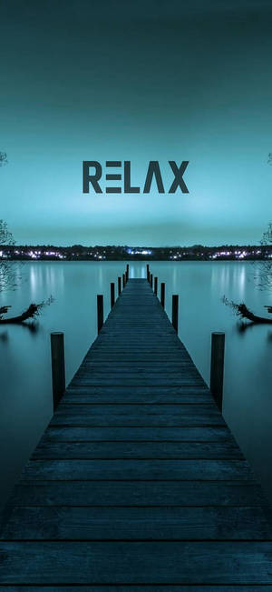Relax Pier Motivational Mobile Wallpaper