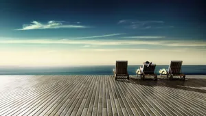 Relaxing Beach View Wallpaper