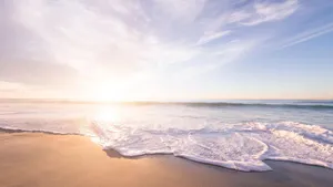 Relaxing On A Tropical Beach Wallpaper