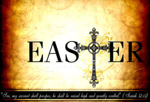 Religious Easter Grunge Background Wallpaper