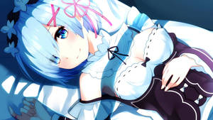 Rem Lying In Bed Wallpaper