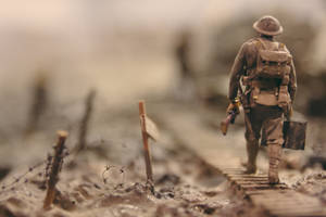 Remembrance Day Lone Soldier Wallpaper