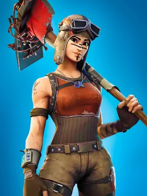 Renegade Raider Fortnite With Pickaxe Wallpaper