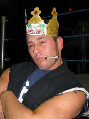 Renowned Wrestler Colt Cabana In Action Wallpaper