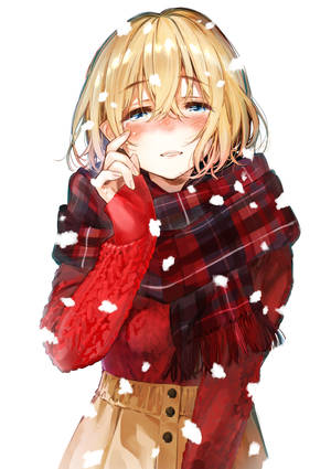 Rent A Girlfriend Mami Winter Outfit Wallpaper