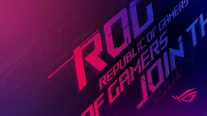 Republic Of Gamers Gaming Laptop Poster Wallpaper