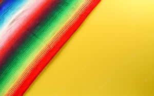 Res Stipes On Yellow Serape Wallpaper