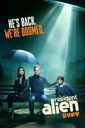Resident Alien Spaceship Poster Wallpaper