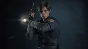 Resident Evil 2 Leon S. Kennedy Searching Wallpaper