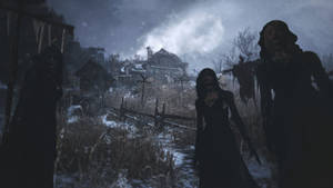 Resident Evil 8: Village Black Witches Wallpaper