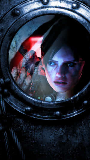 Resident Evil Iphone Girl In Round Window Wallpaper
