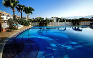 Resort Swimming Pool Wallpaper