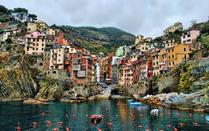 Retina Cinque Terre Riomaggiore Wallpaper