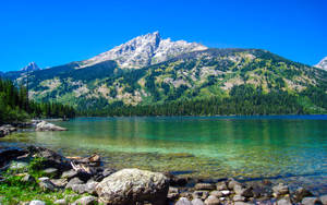 Retina Grand Teton Lake Wallpaper