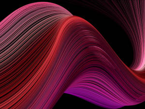 Retina Macbook Red Waves Wallpaper