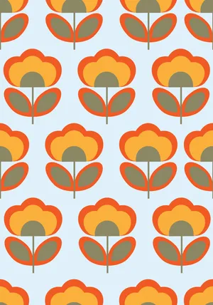 Retro 60s Style Livin' Wallpaper