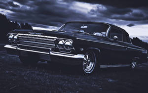 Retro Aesthetic Chevrolet Impala 1967 Wallpaper