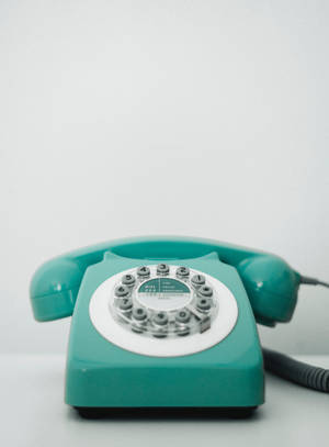 Retro Aesthetic Mint Telephone Wallpaper