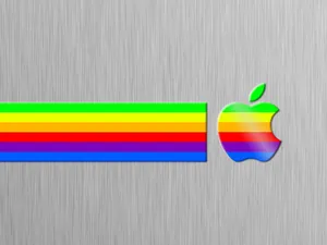 Retro Apple Logo 1024 X 768 Wallpaper
