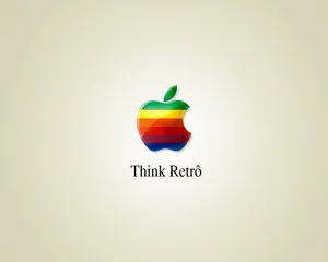 Retro Apple Logo Wallpaper. Wallpaper
