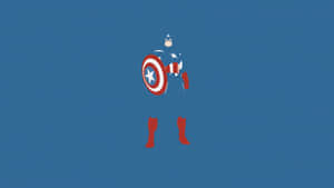 Retro Captain America Shield Wallpaper