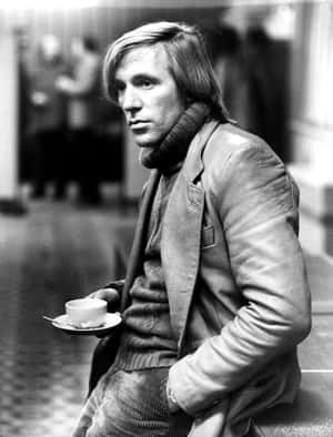 Retro Footballer Coffee Break Wallpaper