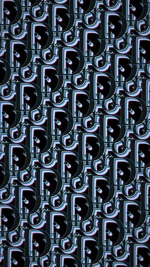 Retro-inspired Dior Designer Logo Wallpaper