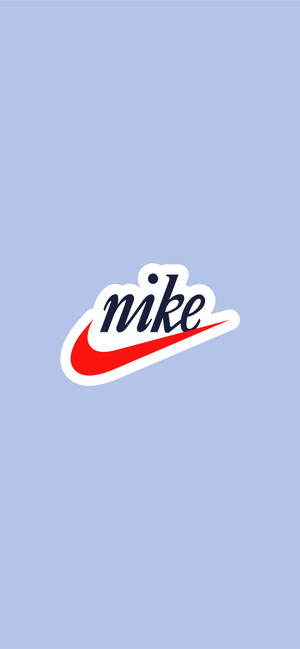 Retro Nike Iphone In Periwinkle Wallpaper