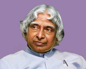 Revered Portrait Of Dr. Abdul Kalam In Hd Wallpaper