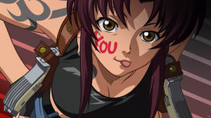 Revy Face Paint Black Lagoon Wallpaper