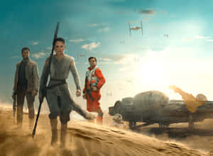 Rey Leading The Way Wallpaper