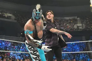 Rey Mysterio Wrestling Event Moment Wallpaper