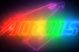 Rgb 4k Aorus Logo Wallpaper