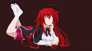 Rias Gremory Feet Up High School Dxd Wallpaper