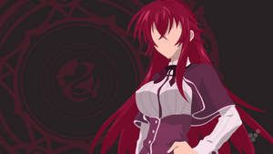 Rias Gremory Ready To Cast A Spell From Highschool Dxd Wallpaper