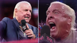 Ric Flair Speaking At Wwe Wallpaper