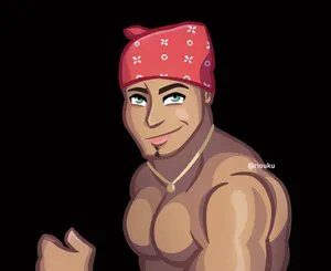 Ricardo Milos Cartoon With Red Bandana Wallpaper