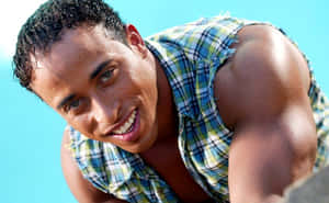 Ricardo Milos In Plaid Top Wallpaper