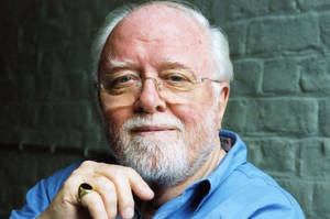 Richard Attenborough Brick Background Wallpaper