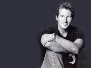 Richard Gere Grayscale Wallpaper