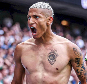 Richarlison De Andrade Screaming Wallpaper