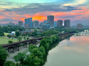 Richmond Sunset Skyline Wallpaper