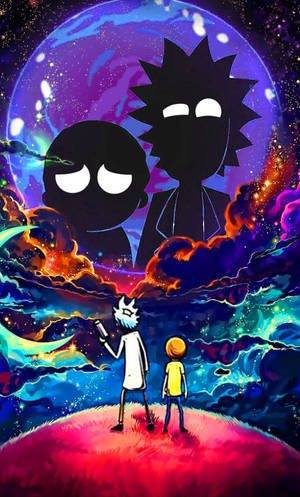Rick And Morty Alone In Space Iphone Wallpaper